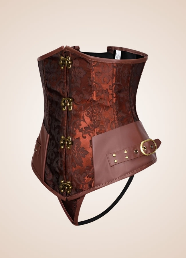 Steampunk Medieval Gothic Corset Brown / 4XL steampunk-medieval-gothic-corset-brown