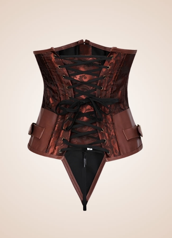 Steampunk Medieval Gothic Corset Brown / 4XL steampunk-medieval-gothic-corset-brown