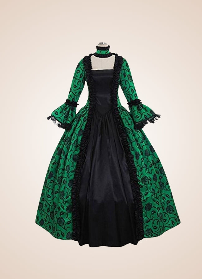 Steampunk Medieval Princess Dress Green / 4XL steampunk-medieval-princess-dress-green