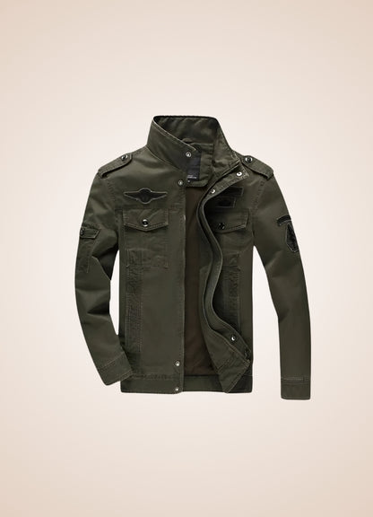Steampunk Military Bomber Jacket Army Green / 5XL steampunk-military-bomber-jacket-army-green