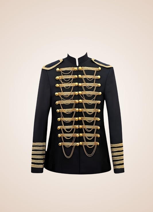 Steampunk Military Jacket Black / 2XL steampunk-military-jacket-black