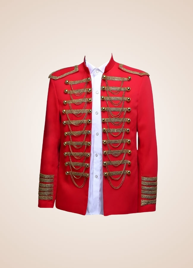 Steampunk Military Jacket Red / 2XL steampunk-military-jacket-red