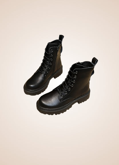 Steampunk Military Style Boots Black / 10.5 steampunk-military-style-boots-black