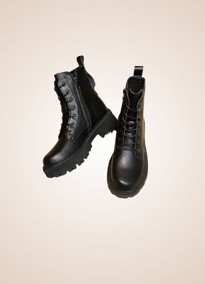Steampunk Military Style Boots Black / 10.5 steampunk-military-style-boots-black