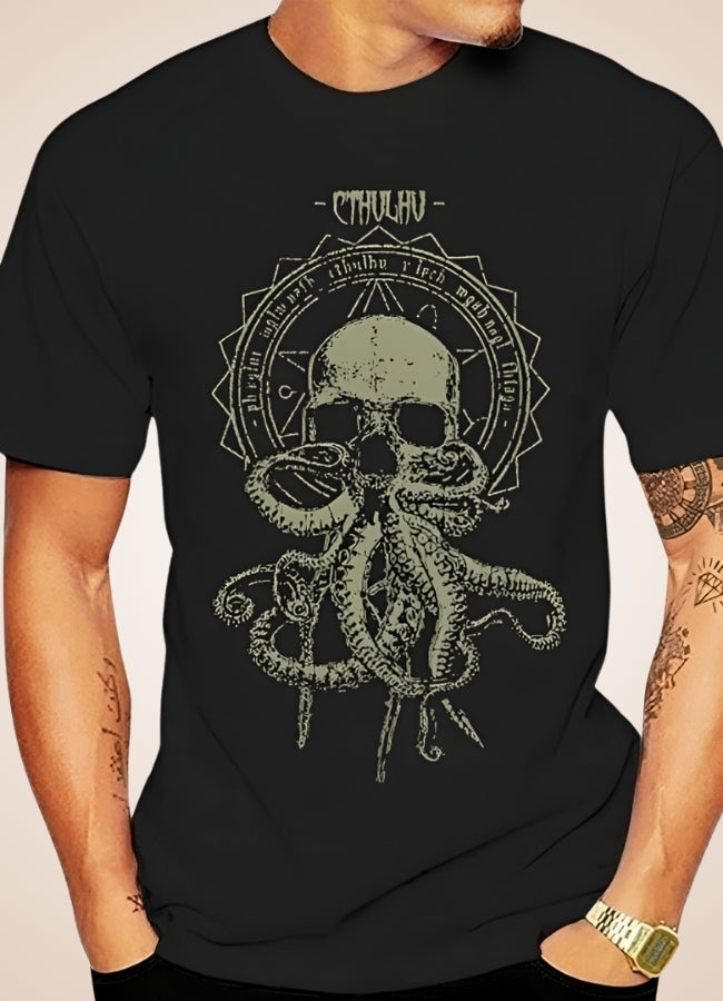 Steampunk Octopus T-shirt Black / 4XL steampunk-octopus-t-shirt-black