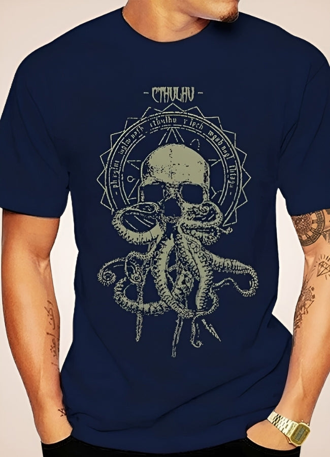 Steampunk Octopus T-shirt Navy / 4XL steampunk-octopus-t-shirt-navy