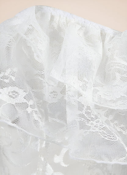 Steampunk Off Shoulder Corset White / XL steampunk-off-shoulder-corset-white
