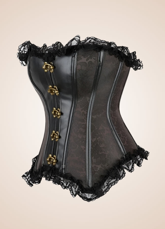 Steampunk Pirate Corset Coffee / XL steampunk-pirate-corset-coffee