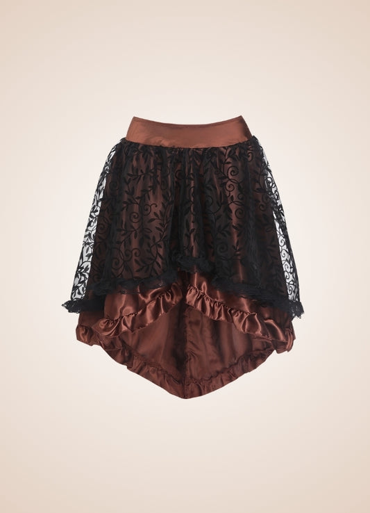 Steampunk Pirate Short Skirt Brown / 5XL steampunk-pirate-short-skirt-brown