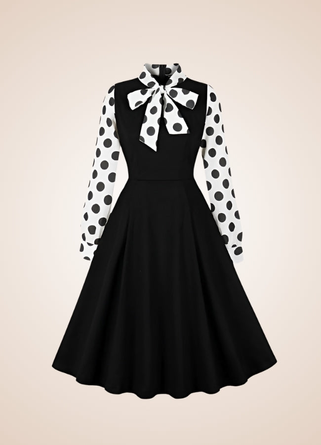 Steampunk Polkadot Lolita Dress Black Polka Dots / XL steampunk-polkadot-lolita-dress-black-polka-dots