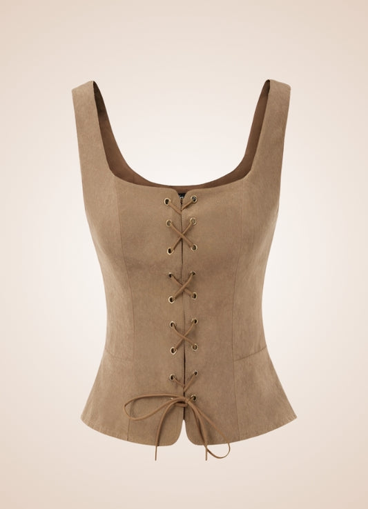 Steampunk Renaissance Corset Brown / XL steampunk-renaissance-corset-brown