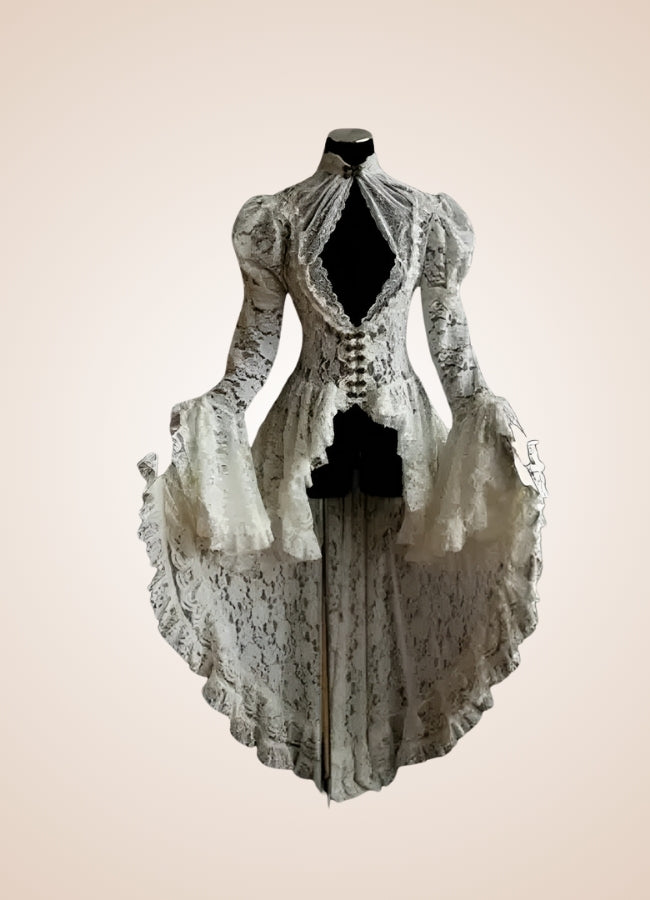 Steampunk Renaissance Corset Dress White / 4XL steampunk-renaissance-corset-dress-white