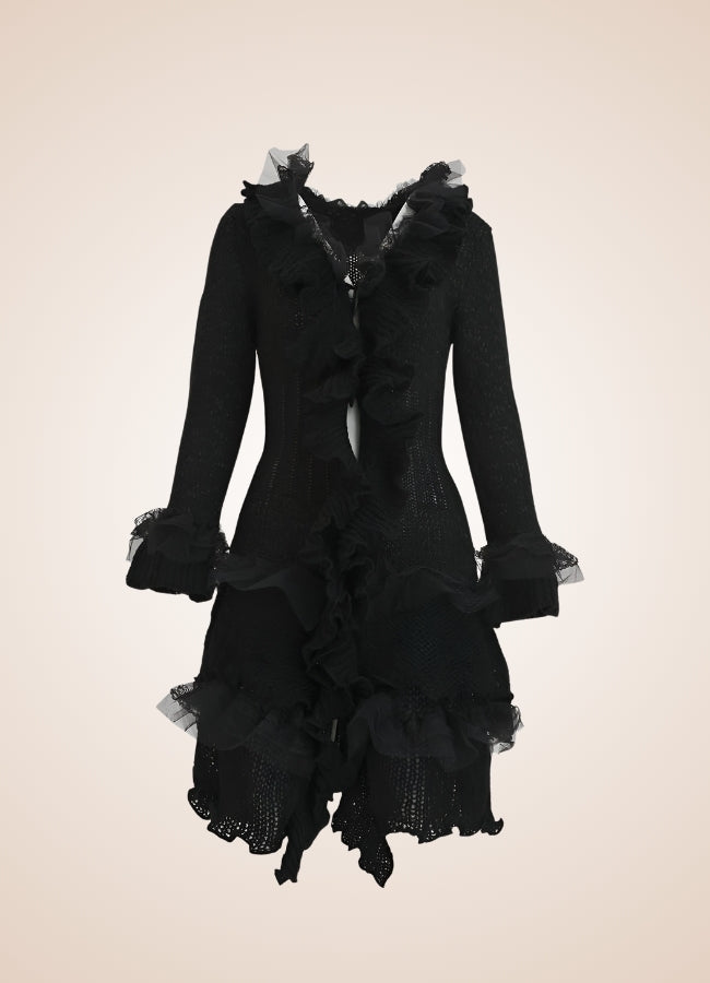 Steampunk Renaissance Dress Black / ONE SIZE steampunk-renaissance-dress-black