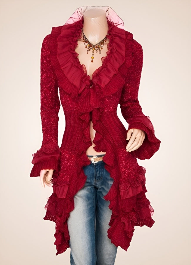 Steampunk Renaissance Dress Red / ONE SIZE steampunk-renaissance-dress-red