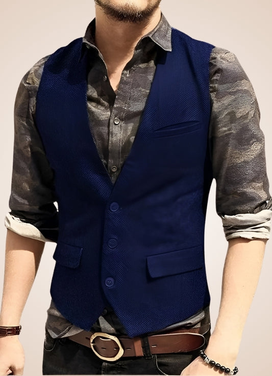 Steampunk Royal Blue Suit Vest Royal Blue / 3XL steampunk-royal-blue-suit-vest-royal-blue