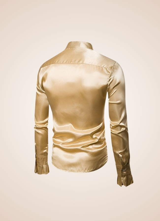 Steampunk Satin Gold Shirt Gold / XL steampunk-satin-gold-shirt-gold