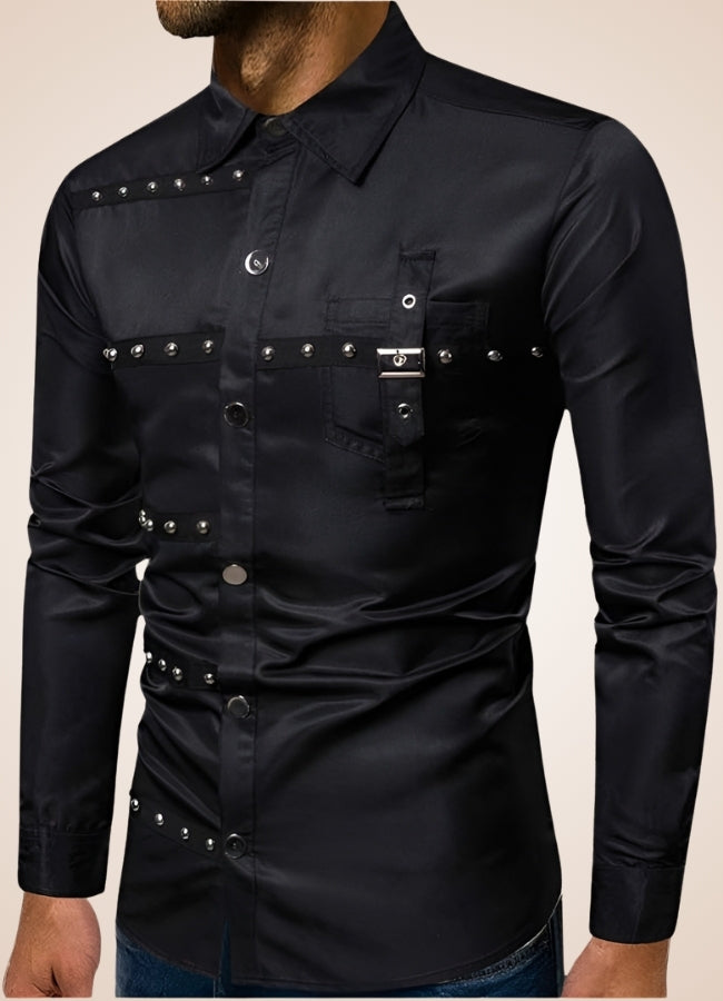 Steampunk Shirt Mens Black / 2XL steampunk-shirt-mens-black