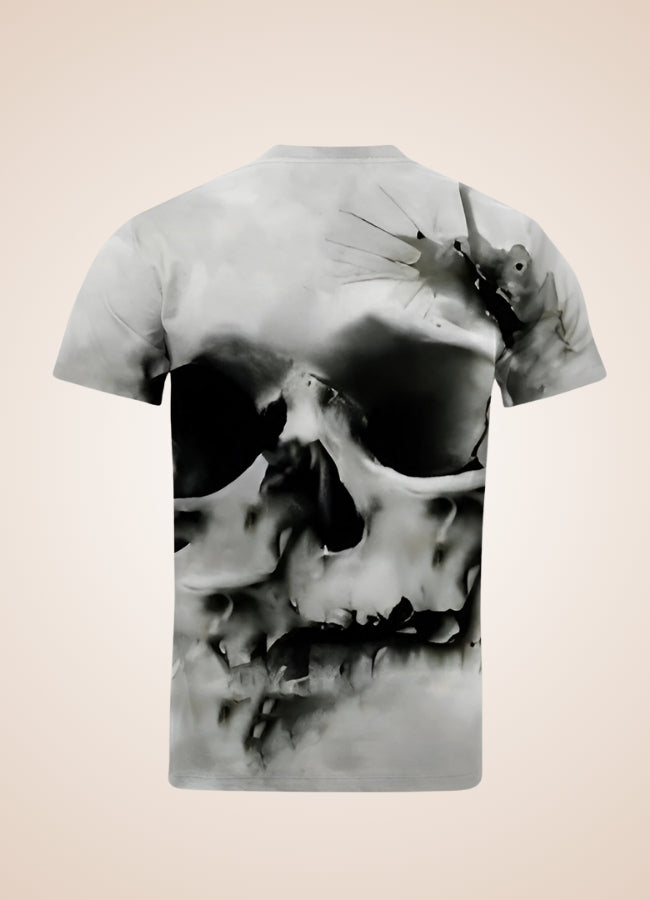 Steampunk Skeleton T-shirt White / 5XL steampunk-skeleton-t-shirt-white