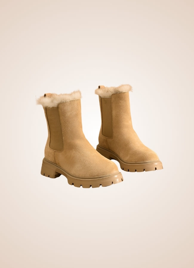 Steampunk Snow Boots Beige / 8.5 steampunk-snow-boots-beige