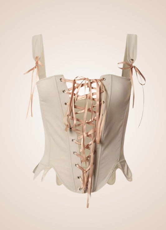 Steampunk Summer Corset Apricot / M steampunk-summer-corset-apricot