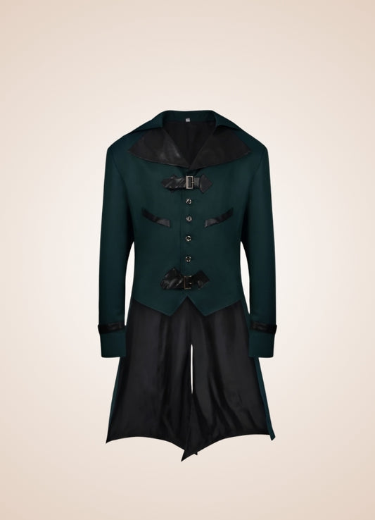 Steampunk Tailcoat Jacket Green / 2XL steampunk-tailcoat-jacket-green