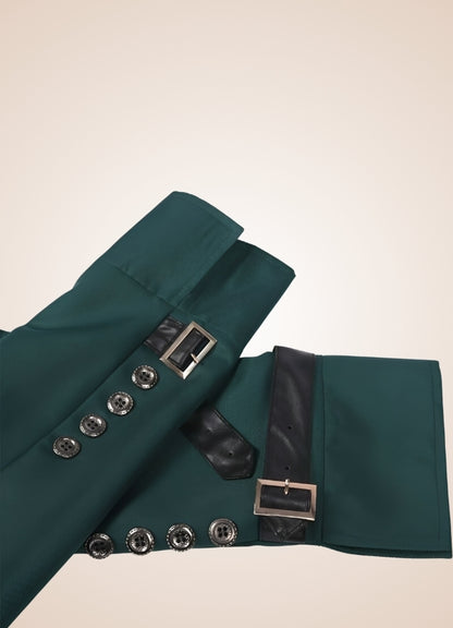 Steampunk Tailcoat Jacket Green / 2XL steampunk-tailcoat-jacket-green
