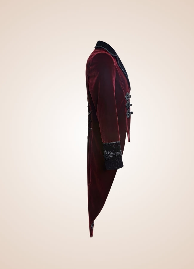 Steampunk Tailcoat Wine Red / 3XL steampunk-tailcoat-wine-red