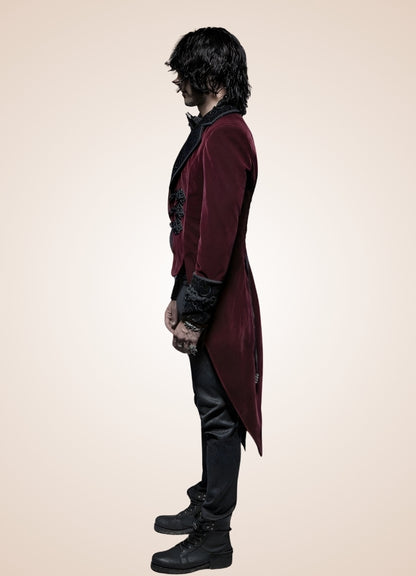 Steampunk Tailcoat Wine Red / 3XL steampunk-tailcoat-wine-red