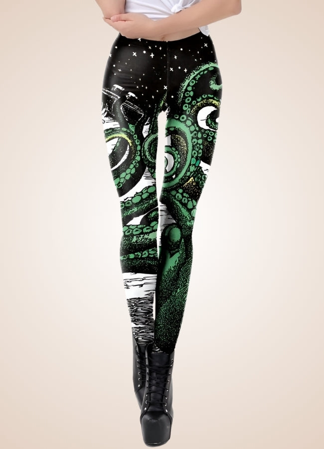 Steampunk Tentacle Legging Black / L steampunk-tentacle-legging-black