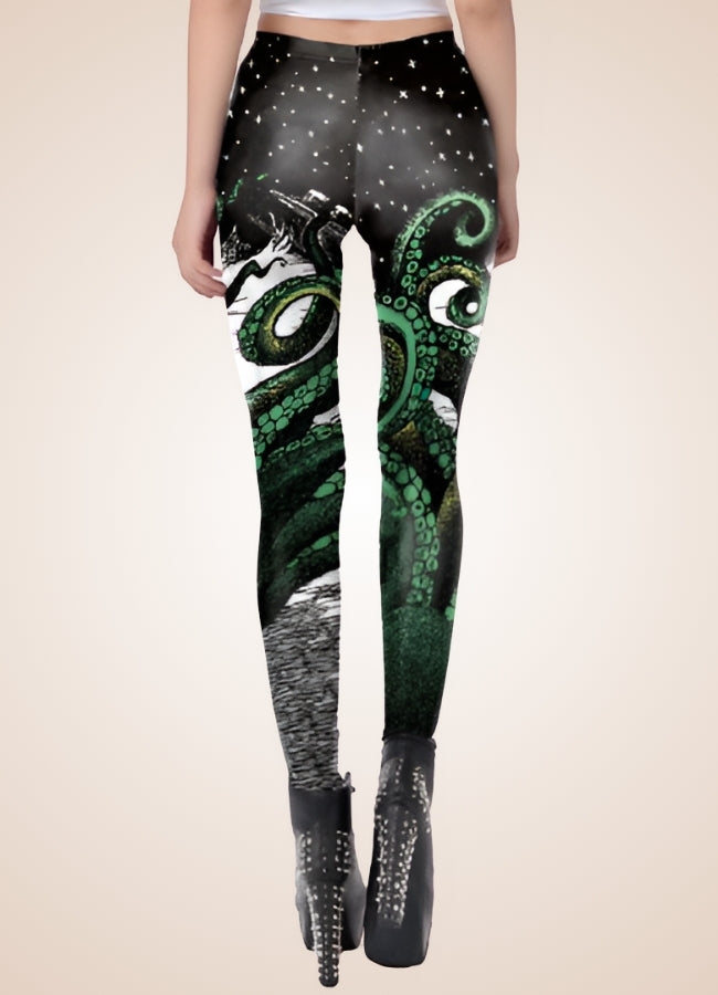 Steampunk Tentacle Legging Black / L steampunk-tentacle-legging-black