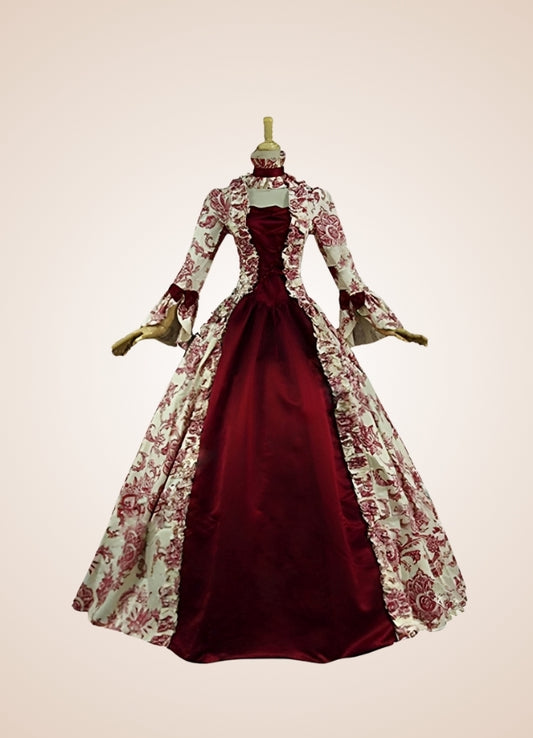 Steampunk Victoria Long Dress Red / 4XL steampunk-victoria-long-dress-red