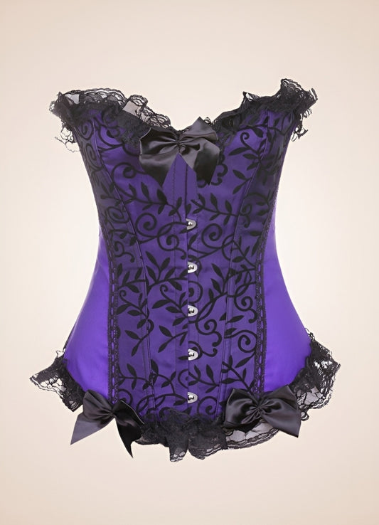 Steampunk Victoria Overbust Corset Purple / 4XL steampunk-victoria-overbust-corset-purple