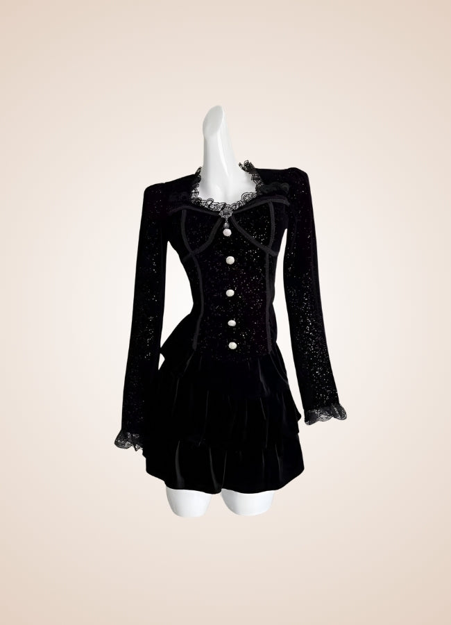 Steampunk Victorian Blouse Black / L steampunk-victorian-blouse-black