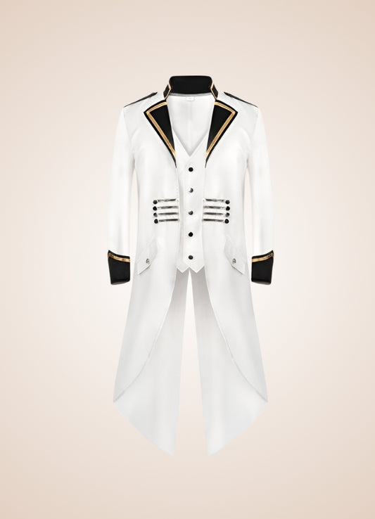 Steampunk Victorian Frock Coat White / XL steampunk-victorian-frock-coat-white