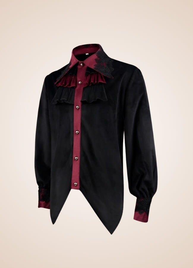 Steampunk Victorian Long Sleeve Shirt Black / XL steampunk-victorian-long-sleeve-shirt-black