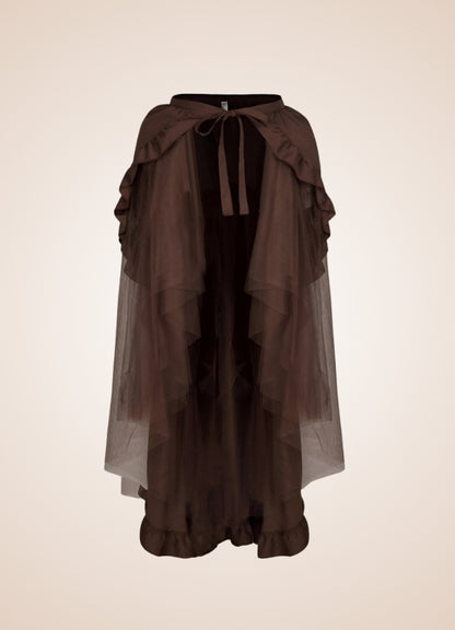 Steampunk Victorian Pleated Skirt Brown / 5XL steampunk-victorian-pleated-skirt-brown