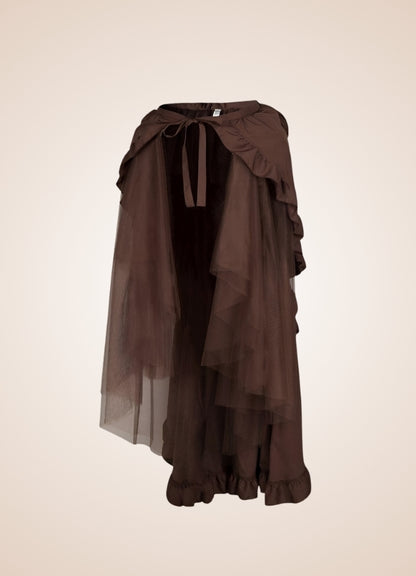 Steampunk Victorian Pleated Skirt Brown / 5XL steampunk-victorian-pleated-skirt-brown