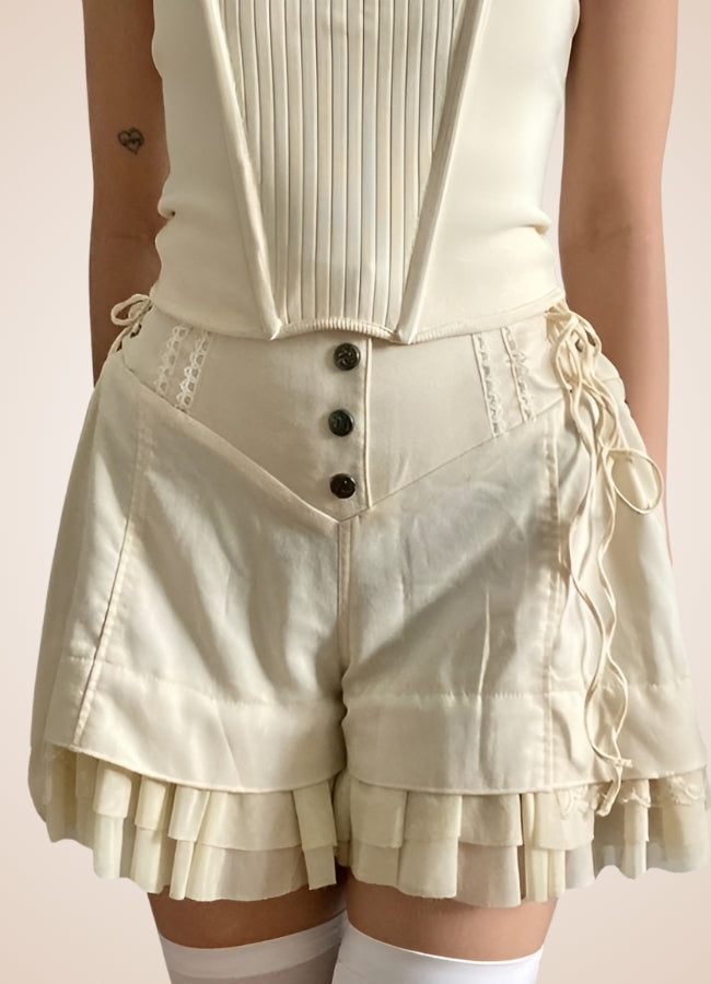 Steampunk Victorian Shorts White / M steampunk-victorian-shorts-white