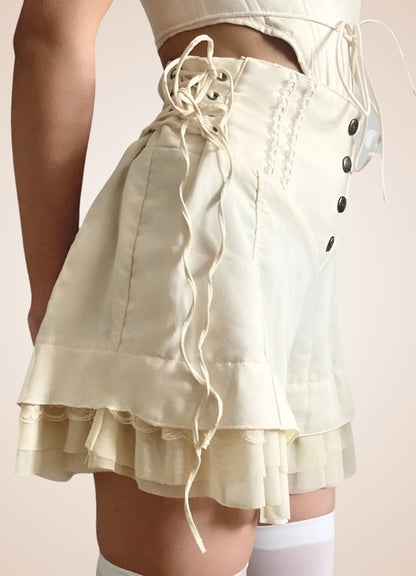 Steampunk Victorian Shorts White
