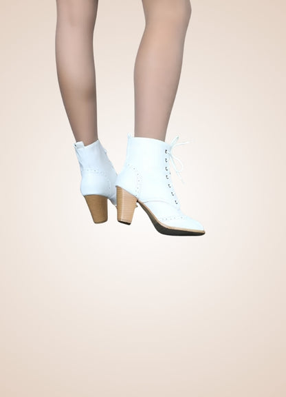 Steampunk Victorian Style Shoes White / 12.5 steampunk-victorian-style-shoes-white