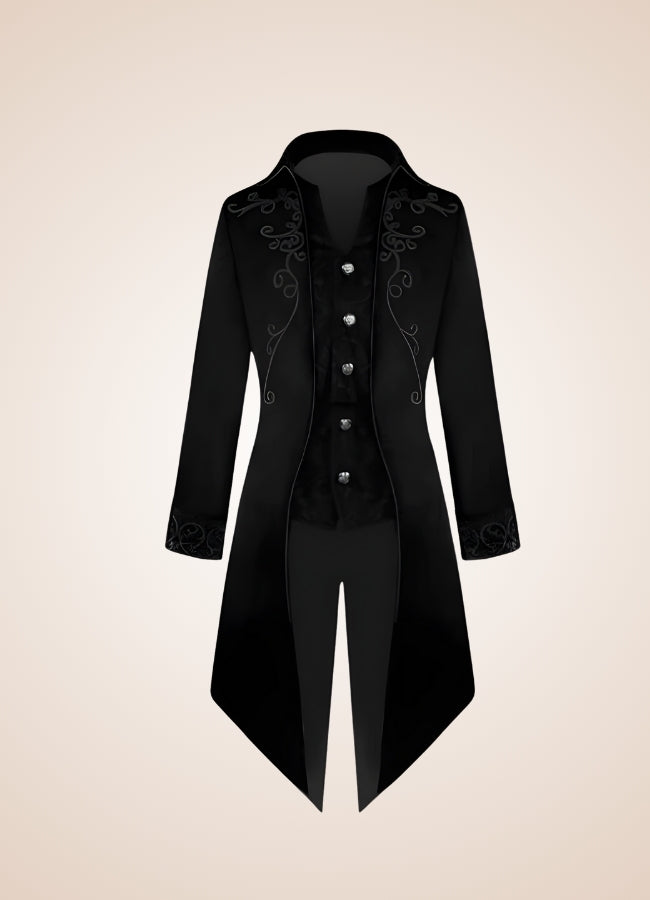 Steampunk Victorian Trench Coat Black / 3XL steampunk-victorian-trench-coat-black