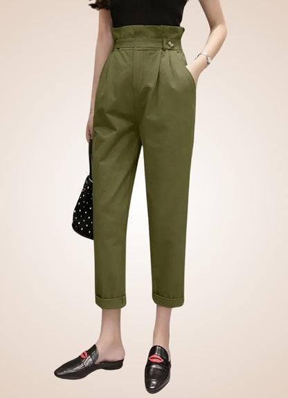 Steampunk Vintage High Waist Pants Green / 4XL steampunk-vintage-high-waist-pants-green