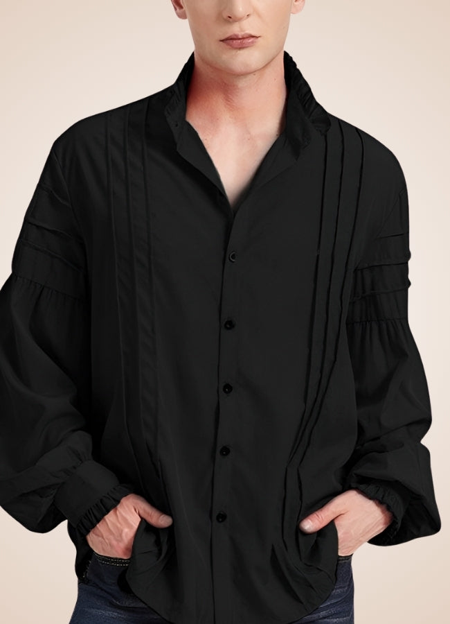 Steampunk Vintage Renaissance Shirt Black / XL steampunk-vintage-renaissance-shirt-black