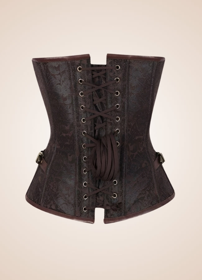 Steel Bone Pirate Corset Brown / 4XL steel-bone-pirate-corset-brown