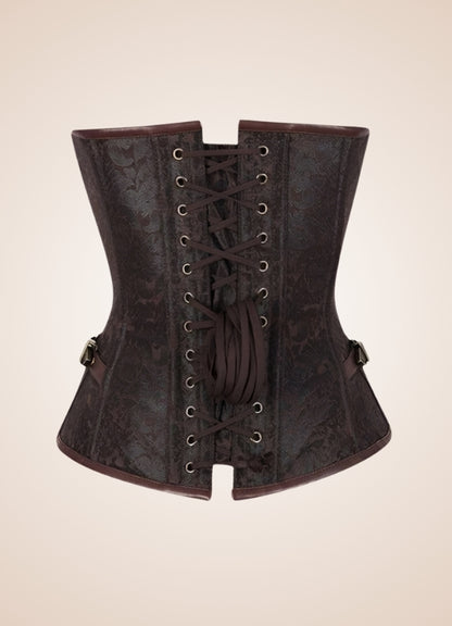Steel Bone Pirate Corset Brown / 4XL steel-bone-pirate-corset-brown