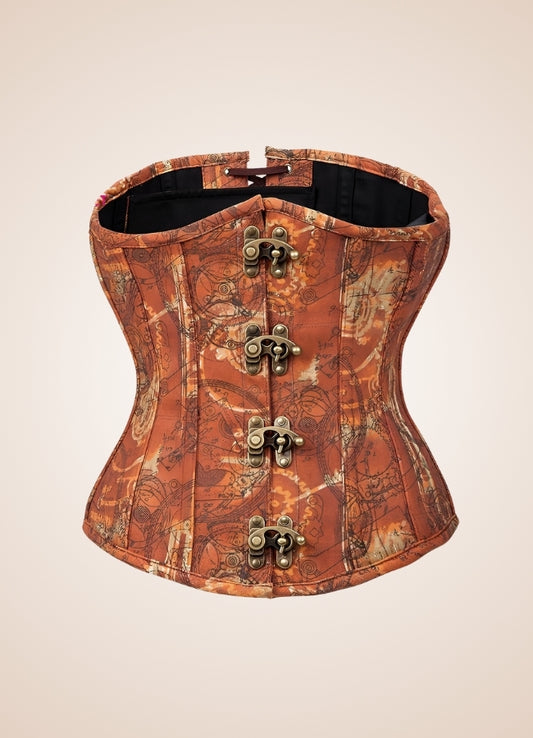 Steel Bone Steampunk Corset Brown / 5XL steel-bone-steampunk-corset-brown