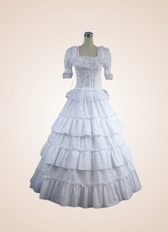 Summer Lolita Wedding Dress White / XL summer-lolita-wedding-dress-white