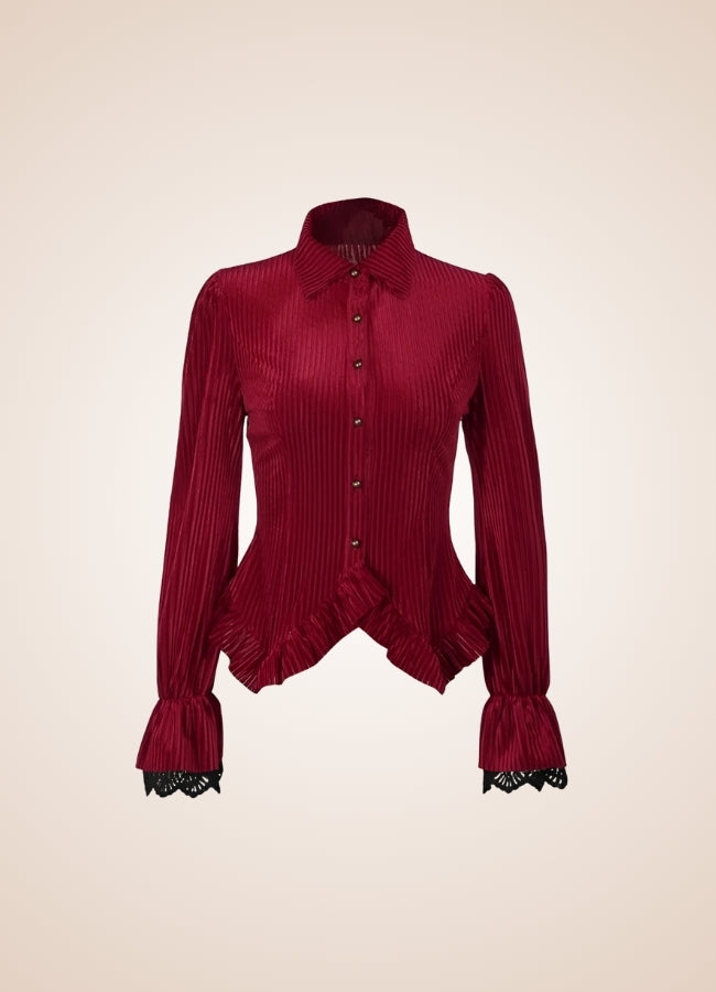 Velvet Steampunk Shirt Red / M velvet-steampunk-shirt-red