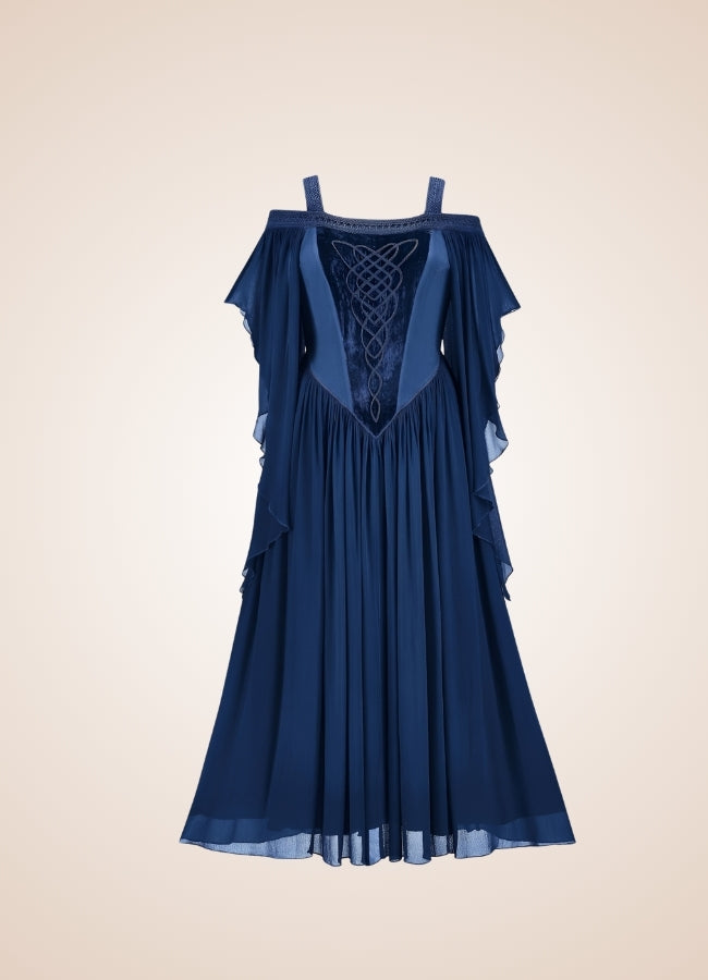 Victorian Era Steampunk Dress Blue / 2XL victorian-era-steampunk-dress-blue