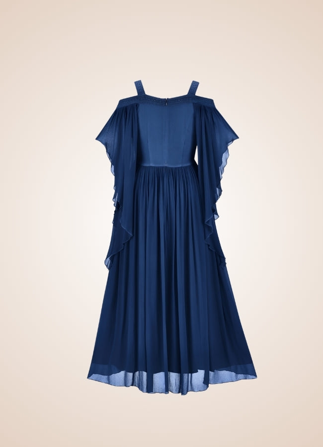 Victorian Era Steampunk Dress Blue / 2XL victorian-era-steampunk-dress-blue